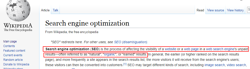 SEO Definition